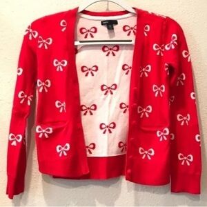 RED BOW SWEATER FOR GIRLS!!